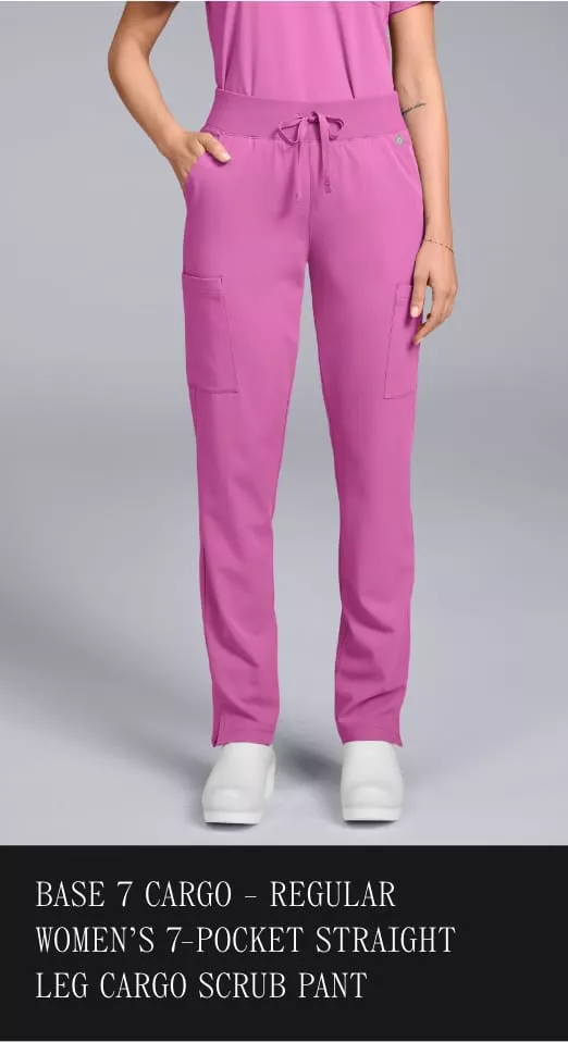 STRAIGHT LEG CARGO SCRUB PANT