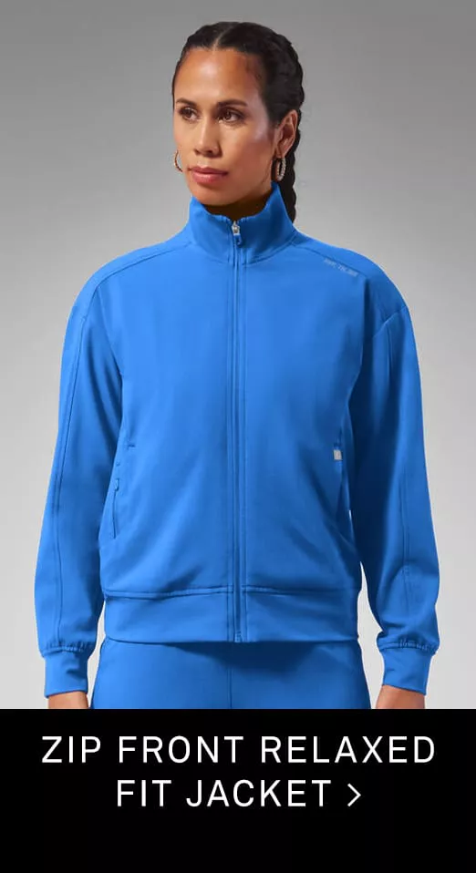 Zip Front Relaxed Fit Jacket 