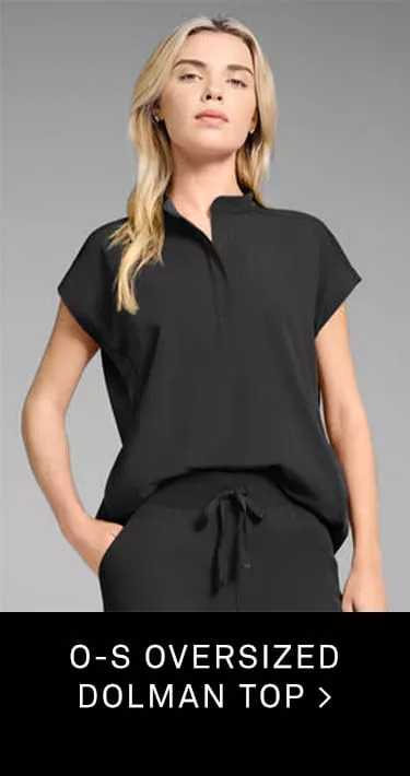 O-S Oversized Dolman Scrub Top 