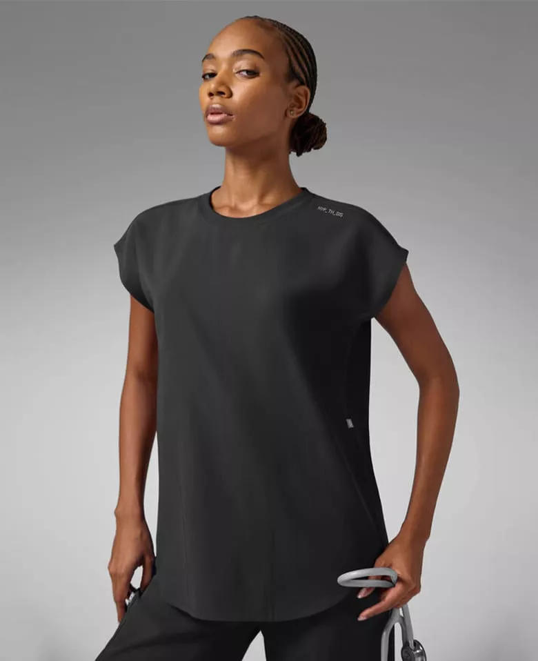 2-Pocket Relaxed Dolman Sleeve Scrub Tops 