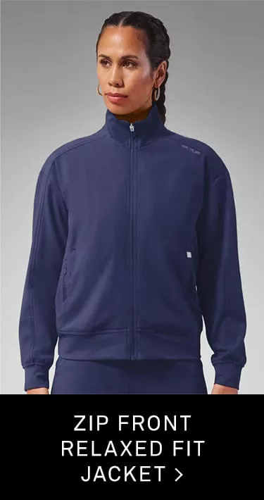 Zip Front Relaxed Fit Jacket 