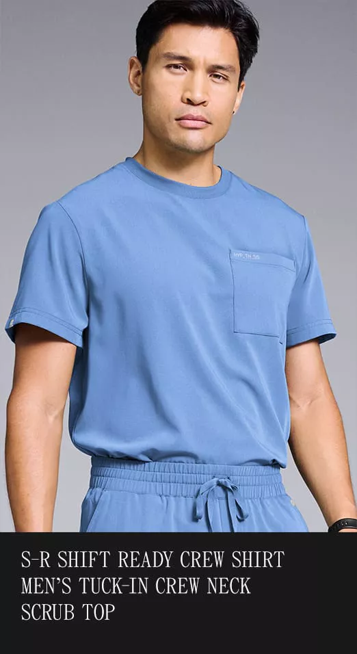 Crew Neck Scrub Top