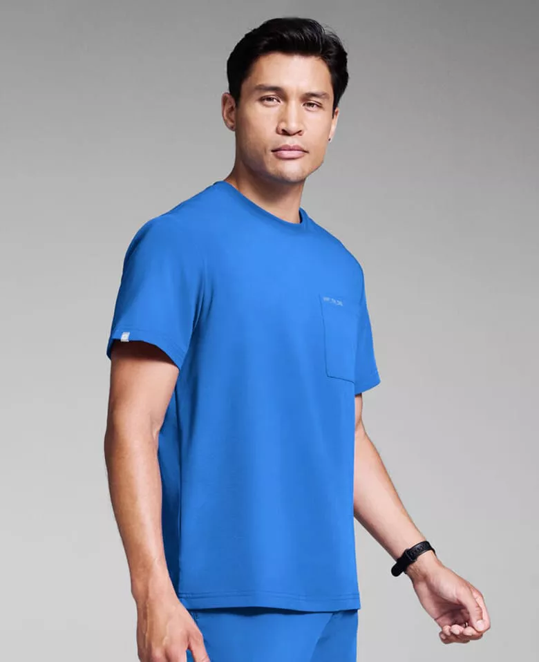 S-R Shift Ready Crew Tuck-In Scrub Top 