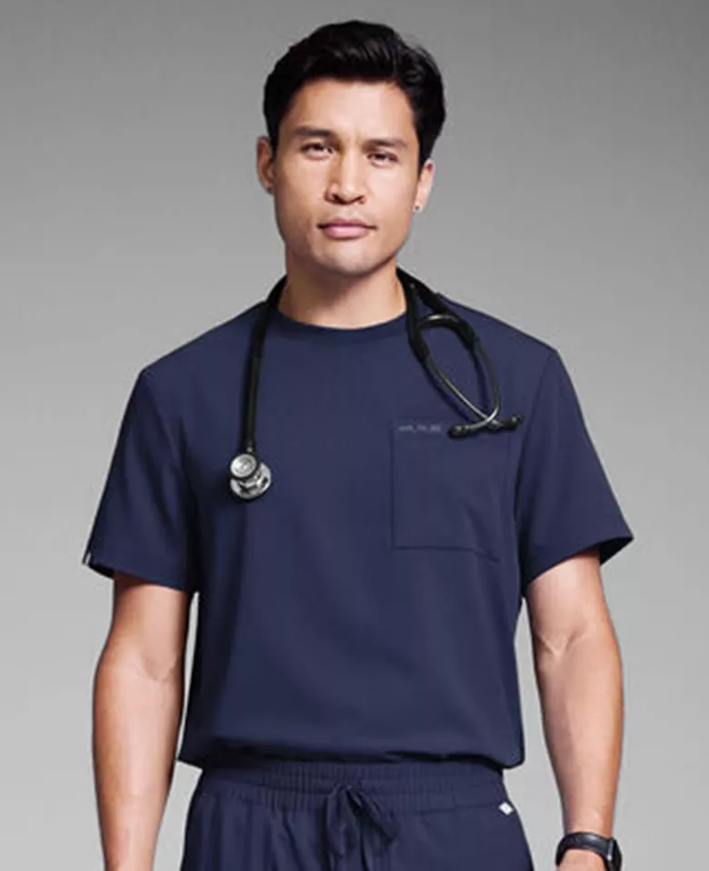S-R Shift Ready Crew Tuck-In Scrub Top 