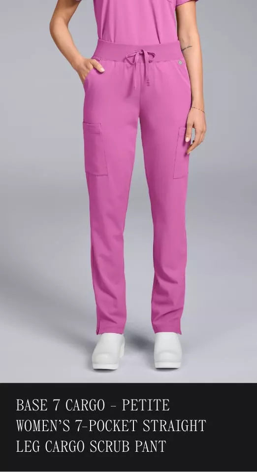 7-POCKET STRAIGHT LEG CARGO SCRUB PANT