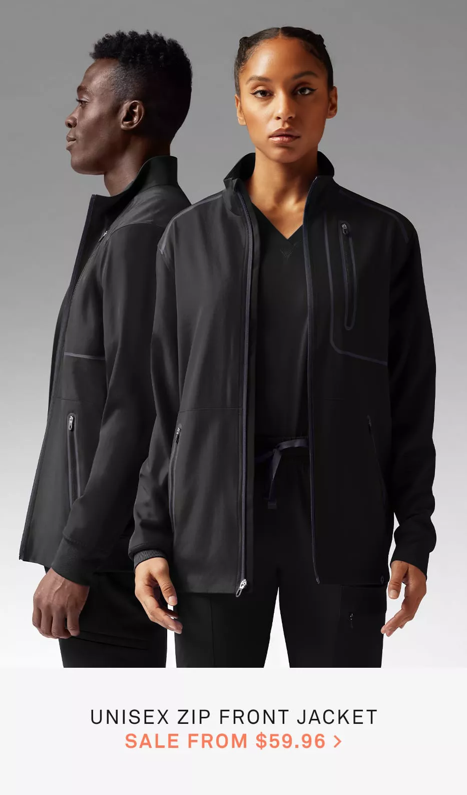 Unisex Zip Front Jacket 