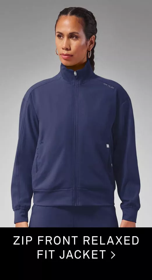 Zip Front Relaxed Fit Jacket 