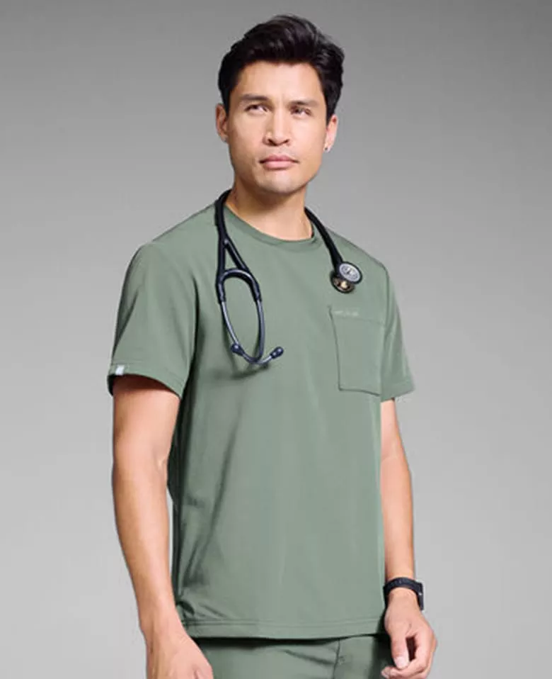 S-R Shift Ready Crew Tuck-In Scrub Top 