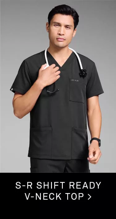 S-R Shift Ready V-Neck Scrub Top