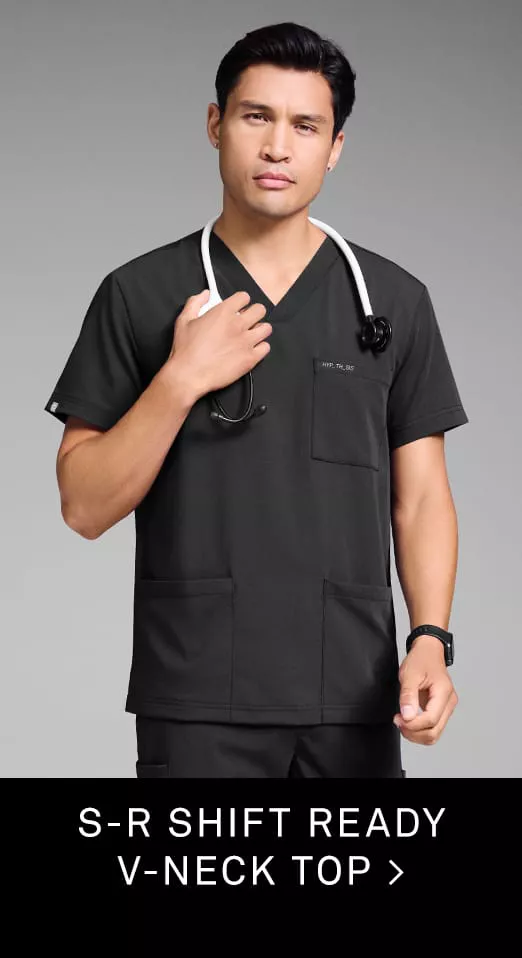 S-R Shift Ready V-Neck Scrub Top