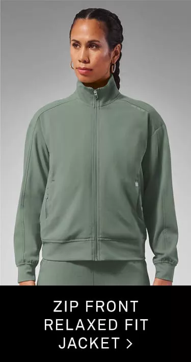 Zip Front Relaxed Fit Jacket 