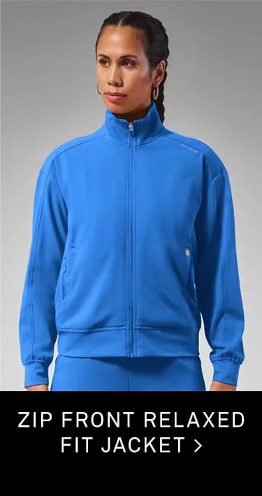 Zip Front Relaxed Fit Jacket 