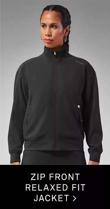 Zip Front Relaxed Fit Scrub Jacket 