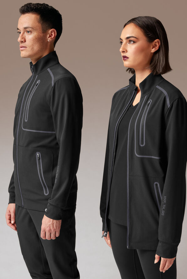 F-ZIP JACKET - Jet Black/Pewter - 1