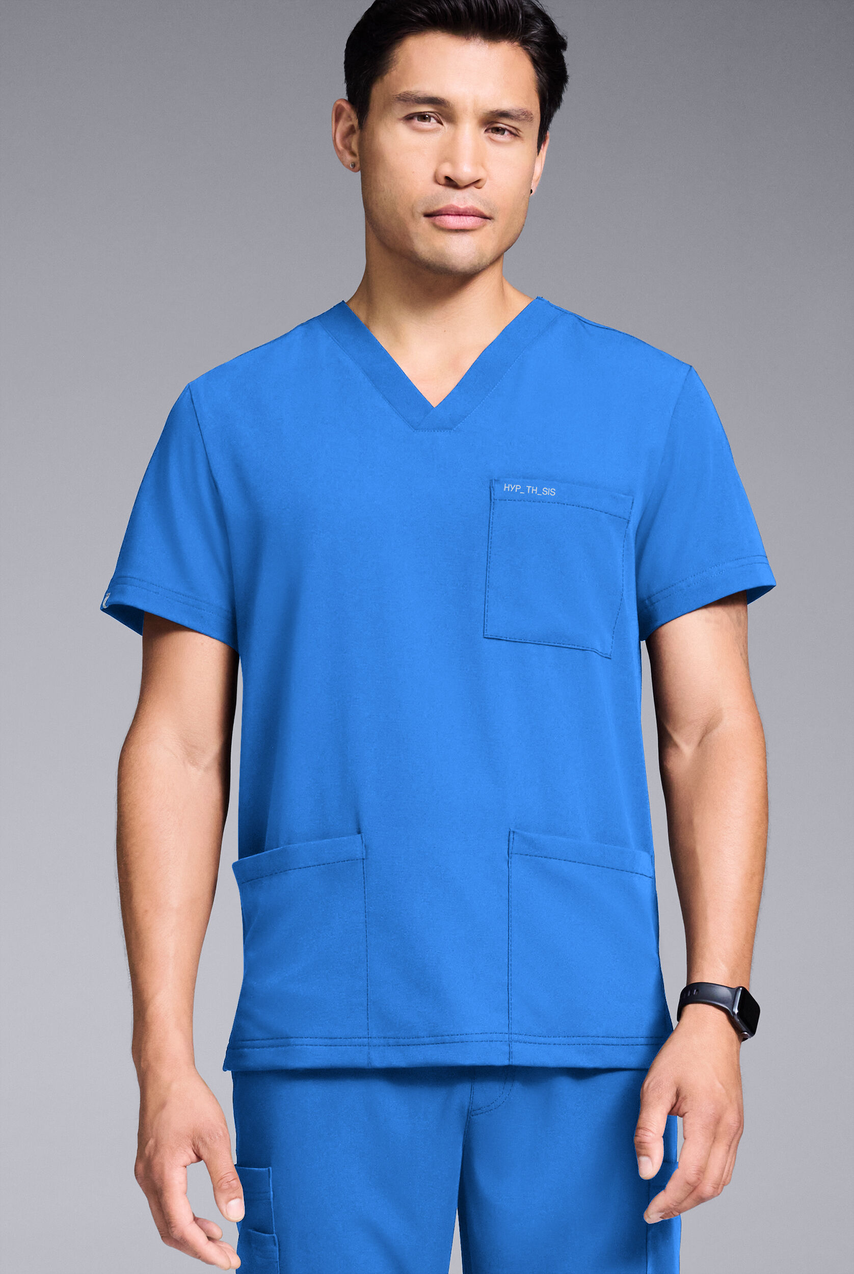 ANATOMICA／BOURGERON CAMBRIC COTTON 21SS Camisa médica Hypothesis S-R Shift Ready con cuello en V y 4