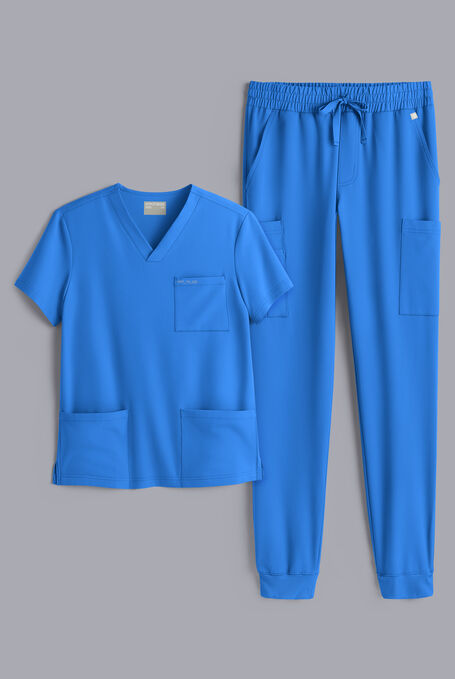 S-R SHIFT READY 4 SHIRT & 8 JOGGER - Royal - 1