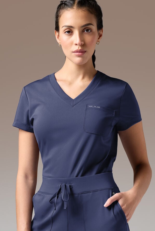 BETA K V-NECK SHIRT - Navy - 1