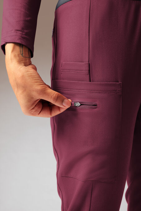 DYNAMA Y-PANT - Petite - Wine/Pewter - 6