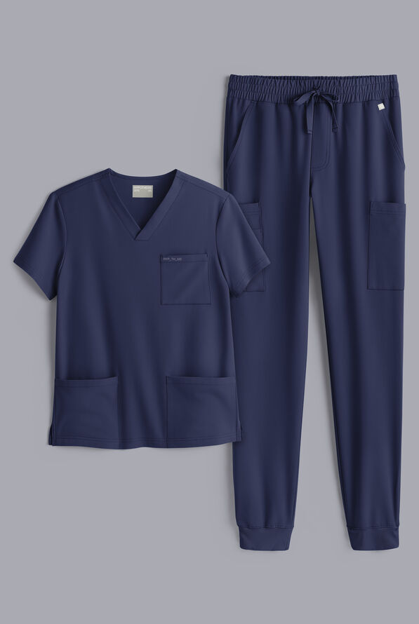S-R SHIFT READY 4 SHIRT & 8 JOGGER - Navy - 1