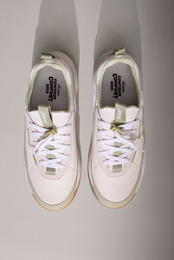 Clove Women's Strada White / Sage / Gum Athletic Lace up Shoe - null - 2