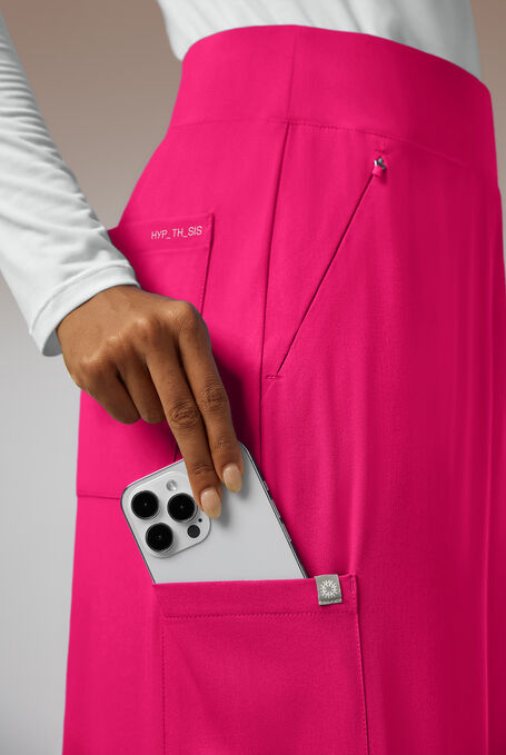 Y-Band Wide Leg Pant - Regular - Petite - Reactive Pink - 4