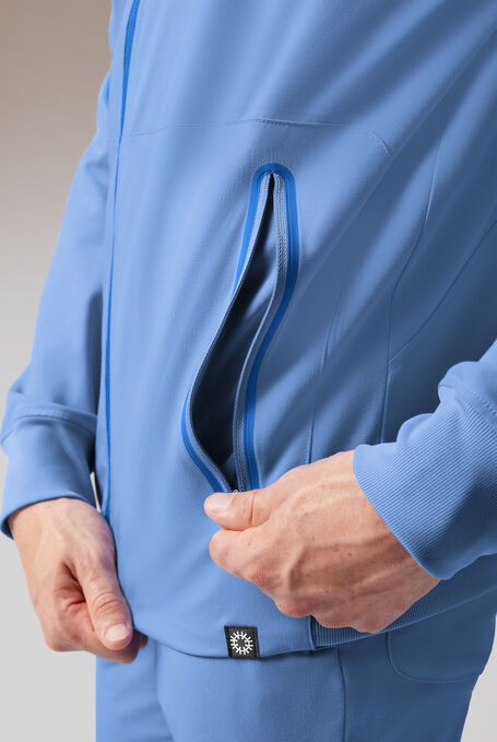 F-ZIP JACKET - Ceil/Royal - 5