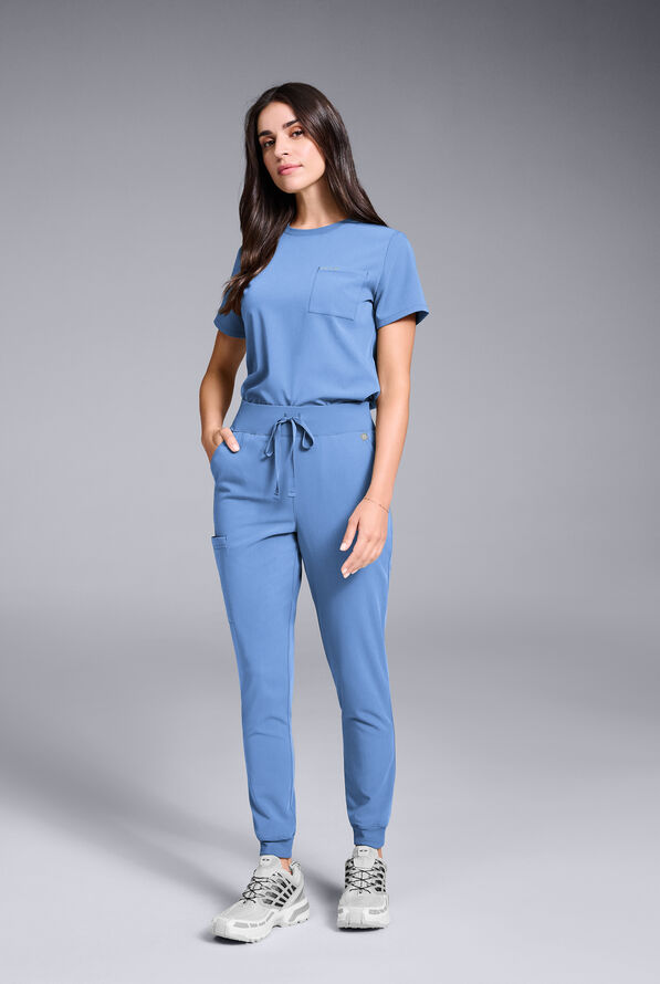 BASE CREW SHIRT - Ceil Blue - 7