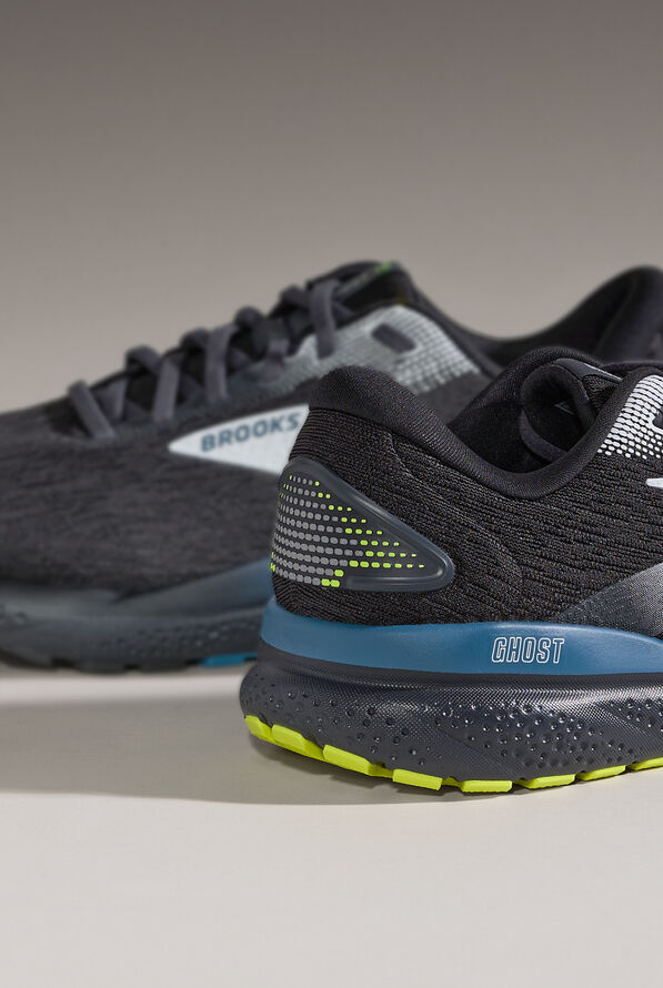 Brooks Ghost 16 Mens Size 12 Running Shoes DNA LOFT Black Blue Comfort Sneakers Brooks Men main image 3