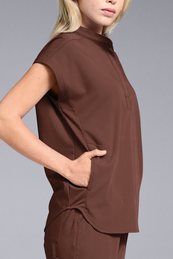 META O-S OVERSIZED SHIRT - Bitter Chocolate - 3