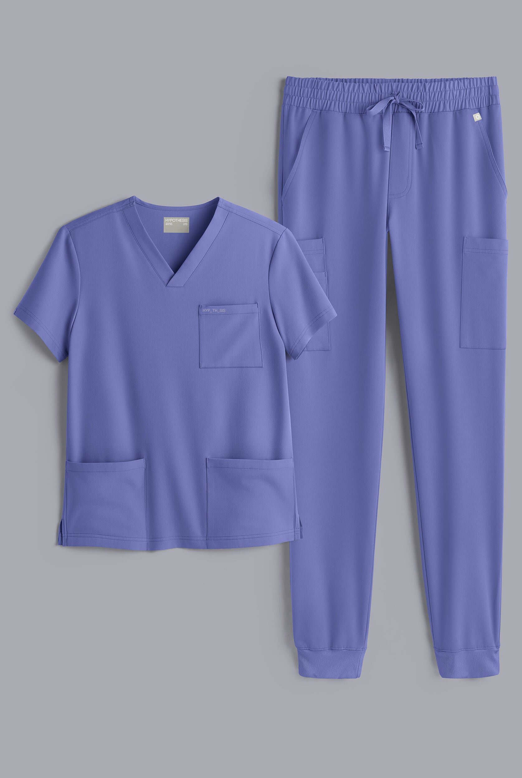 Hypothesis S-R Shift Ready Men's V-Neck & Jogger Scrub Set, Scrubs Set