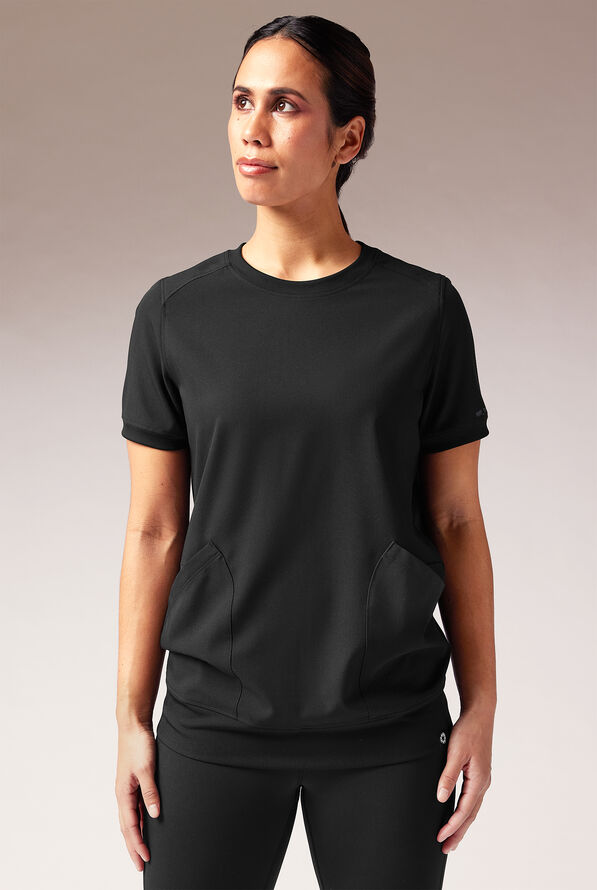 KENTICA CREW TOP - Jet Black - 1