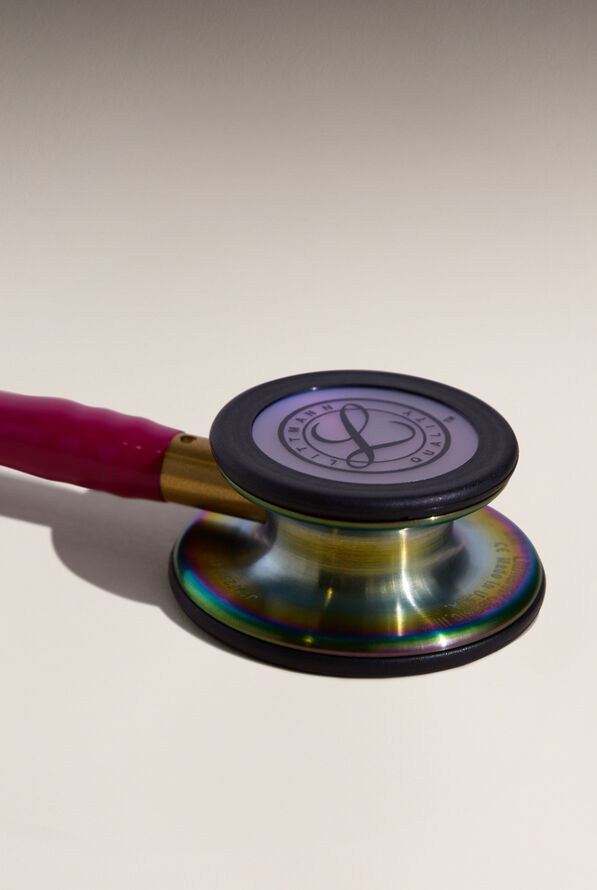 3M&trade; Littmann&reg; Classic III&trade; Rainbow Finish Stethoscope - Raspberry - 3