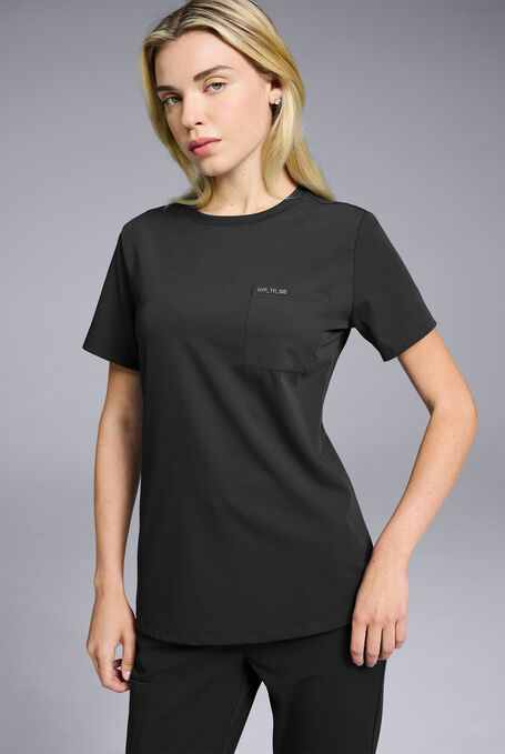 BASE CREW SHIRT - Jet Black - 1