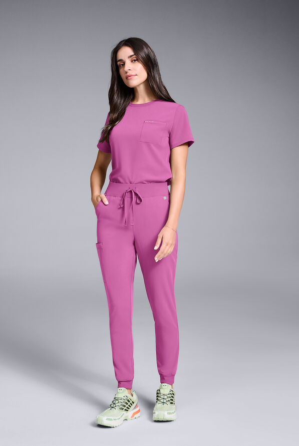 BASE CREW SHIRT - Magneta - 2