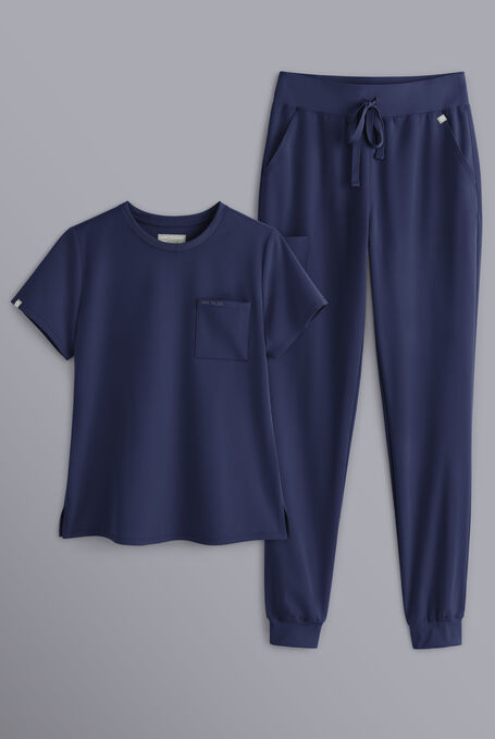 BASE CREW SCRUB SET - Navy - 1
