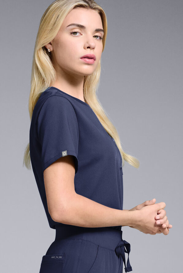 BASE CREW SHIRT - Navy - 3