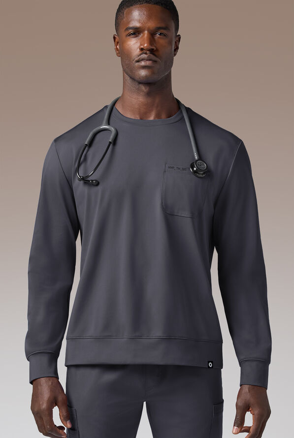 Sudadera Hypothesis Omni Base Knit con cuello redondo para hombre - Pewter - 1