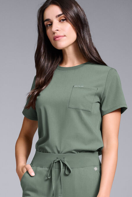 BASE CREW SHIRT - Mineral - 1