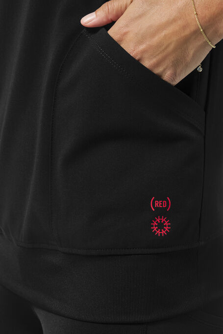 HYPOTHESIS (RED) KENTICA CREW TOP - Jet Black - 3