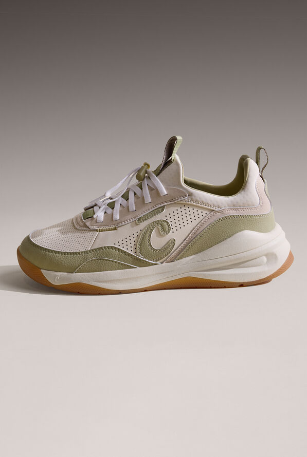 Clove Women's Strada White / Sage / Gum Athletic Lace up Shoe - null - 1