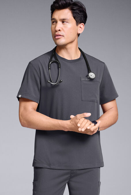 S-R SHIFT READY CREW SHIRT - Pewter - 1