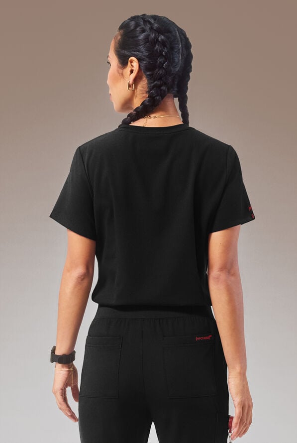 HYPOTHESIS (RED) BASE CREW SHIRT - Jet Black - 4