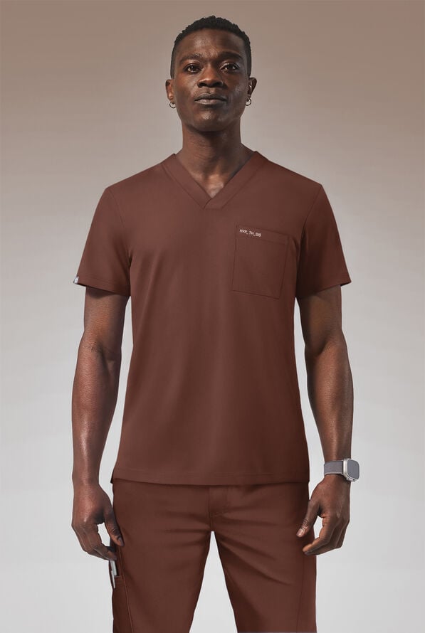 OMNI V SHIRT - Bitter Chocolate - 2