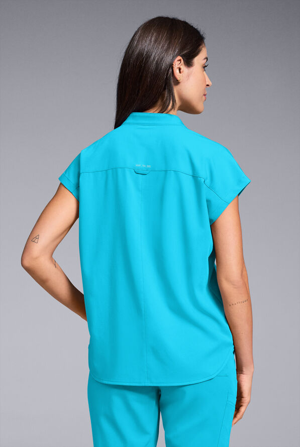 META O-S OVERSIZED SHIRT - Turquoise - 3