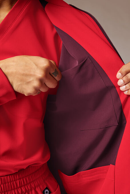 F-ZIP JACKET - Hemoglobin/Wine - 7