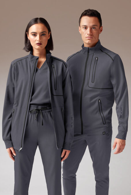 F-ZIP JACKET - Pewter/Jet Black - 1