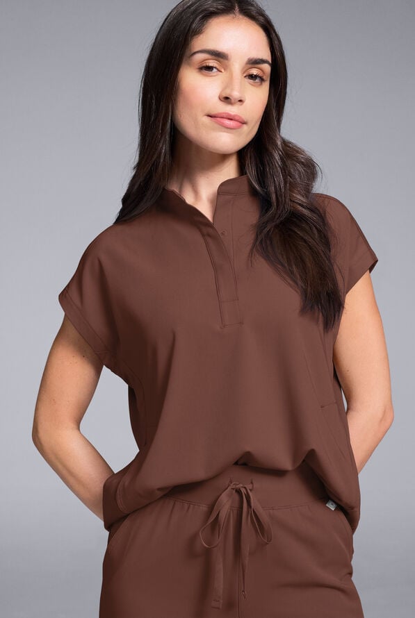 META O-S OVERSIZED SHIRT - Bitter Chocolate - 1