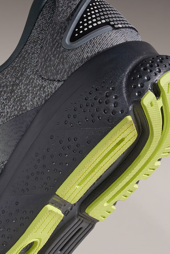 Brooks Men's Ghost 16 Primer/Grey/Lime Athletic Lace Up Nursing Shoes - Grey - 7