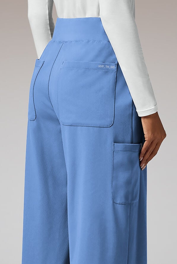 Y-Band Wide Leg Pant - Regular - Ceil Blue - 4