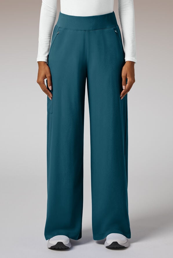 Y-Band Wide Leg Pant - Regular - Caribbean Blue - 3